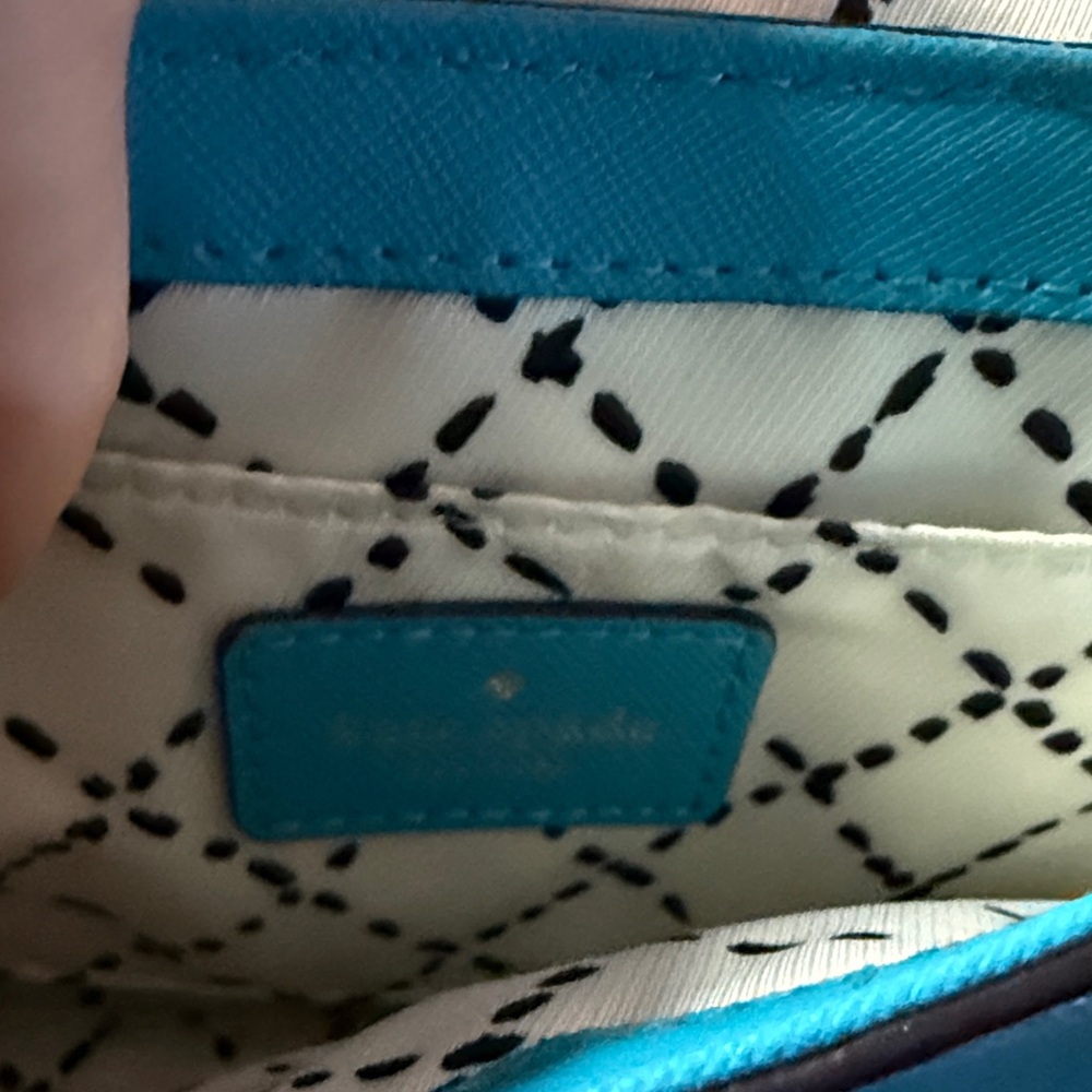 Kate Spade Turquoise Crossbody Bag with Silver Accent - Picture 9 of 10